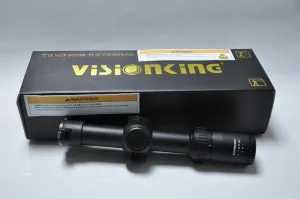 1-8x24 Second Focal Plane Rifle Scope, Long Eye Relief Riflescope 1/10 MIL Low Profile Turret Illuminated Red Dot for Hunting