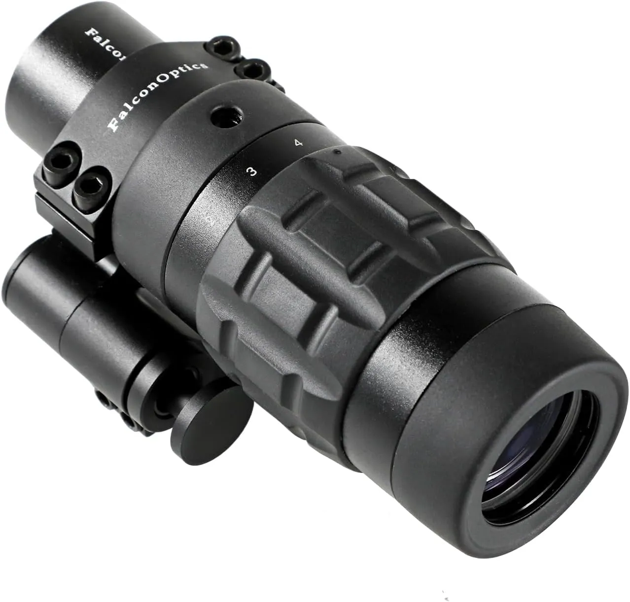 1.5X - 5X Red Dot Sight Optic Scope Magnifier with Flip to Side Mount