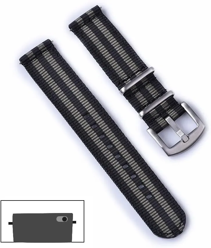 18 Mm 20 ​​Mm 22 Mm Nylon Strap Quick Release Spring Military Strap for Watch Accessories Replacement Bracelet(D,18MM)