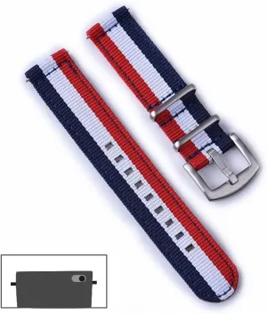 18 Mm 20 ​​Mm 22 Mm Nylon Strap Quick Release Spring Military Strap for Watch Accessories Replacement Bracelet(Gray,20MM)