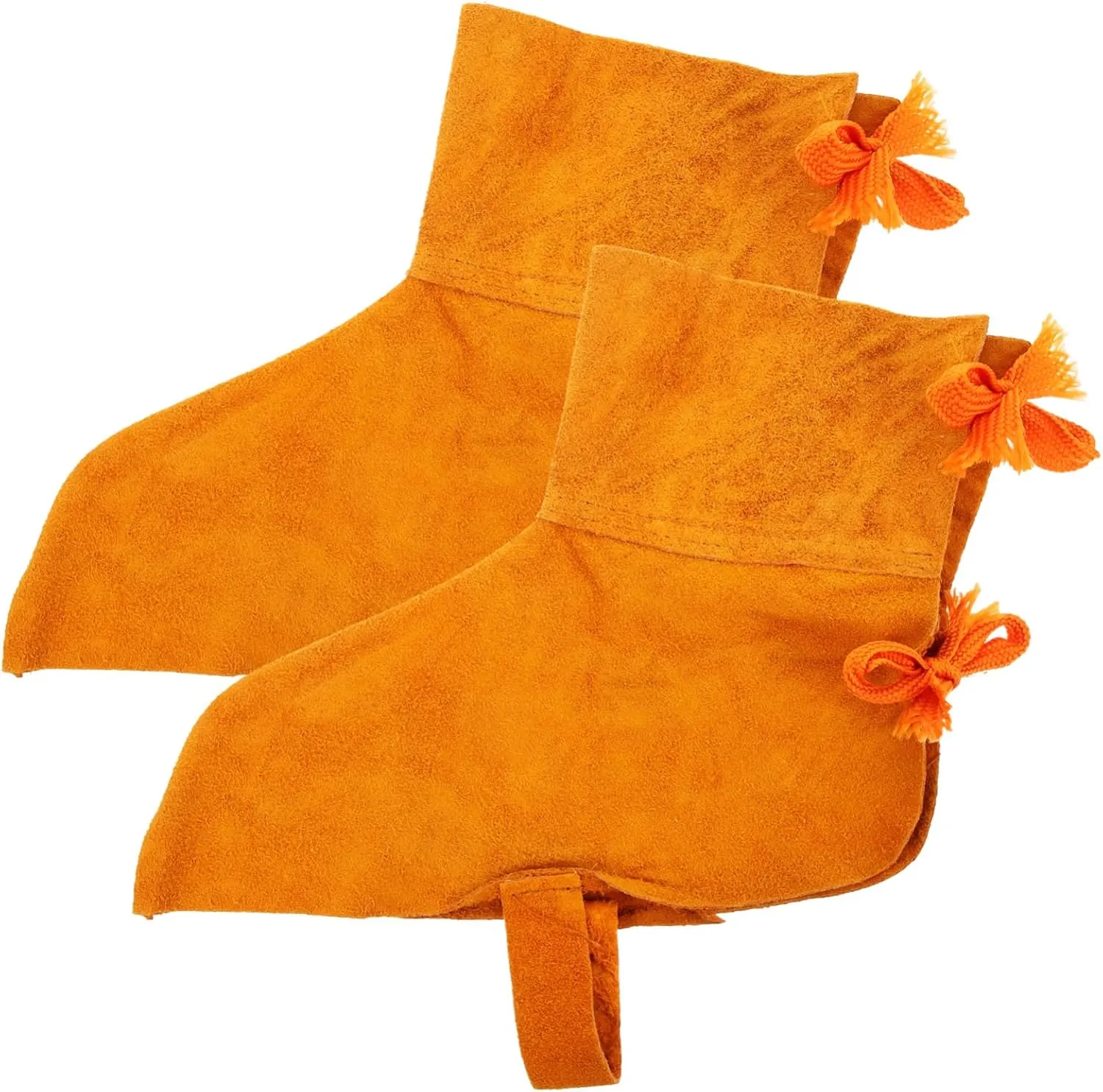 2 Pairs Shoe Covers for Welding Boot Protector Men's Reusable Cowhide Spats