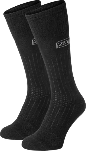 281Z Military Lightweight Boot Socks - Tactical Trekking Hiking - Outdoor Athletic Sport (Black)