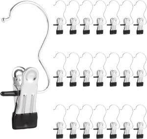 60Pcs Boot Hangers for Closet, Boot Clips for Hanging, Laundry Hooks Clothes Pins, Hanging Clips Heavy Duty, Space Saving Clothes Pin for Home, Travel, Pants, Socks, Handbags