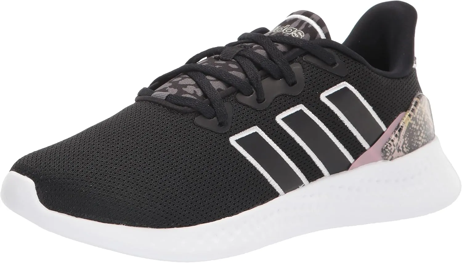 adidas Women's Puremotion Running Shoe, Core Black/White/Magic Mauve, 11