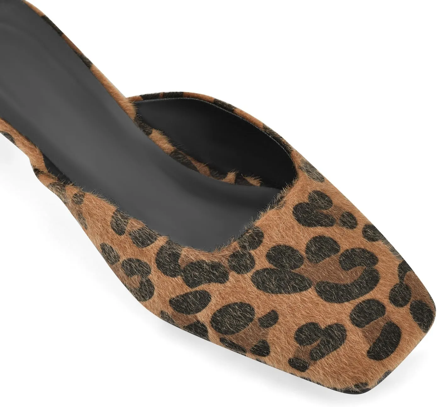 Adrizzlein Mule Heels for Women Square Toe Kitten Heel Satin Mules Closed Toe Low Heel Slides Sandals Summer Dress Shoes