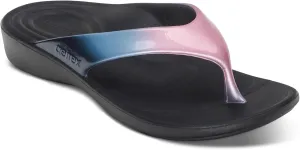 Aetrex Maui Orthopedic Flip Flops for Women Arch Support - Pressure Relief Water-friendly Shock Absorption Super Soft UltraSky EVA Foam Flip Flops
