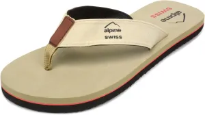 Alpine Swiss Mens Flip Flops | Lightweight Thong Sandals | Beach Sandals with EVA Sole for Comfort | Stylish Durable Flip Flops for Men Perfect for Casual Wear, Pool, and Outdoor Activities