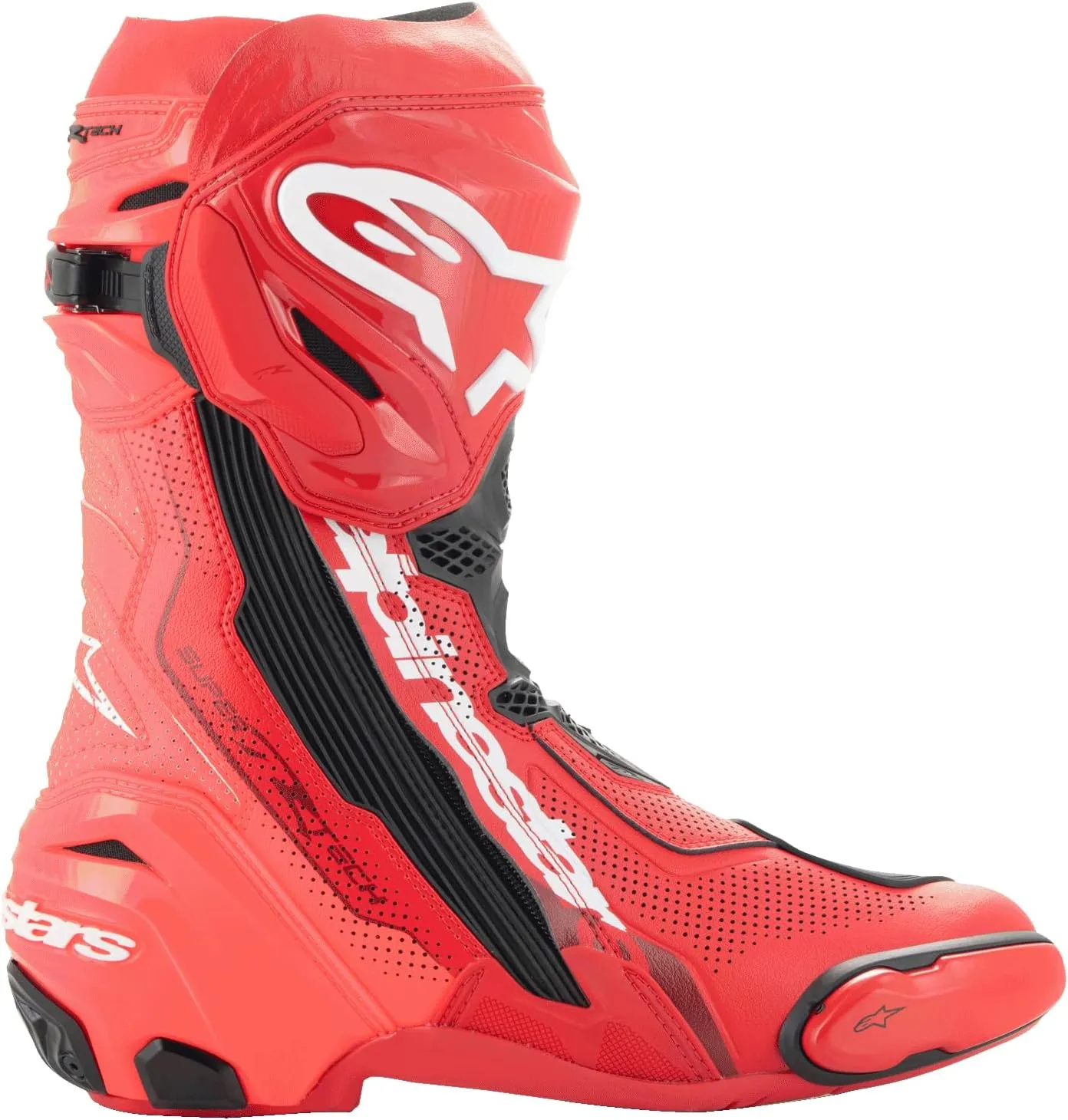 Alpinestars Supertech R Vented Motorcycle Boots – Lightweight Race Boot with Enhanced Ventilation and Protection
