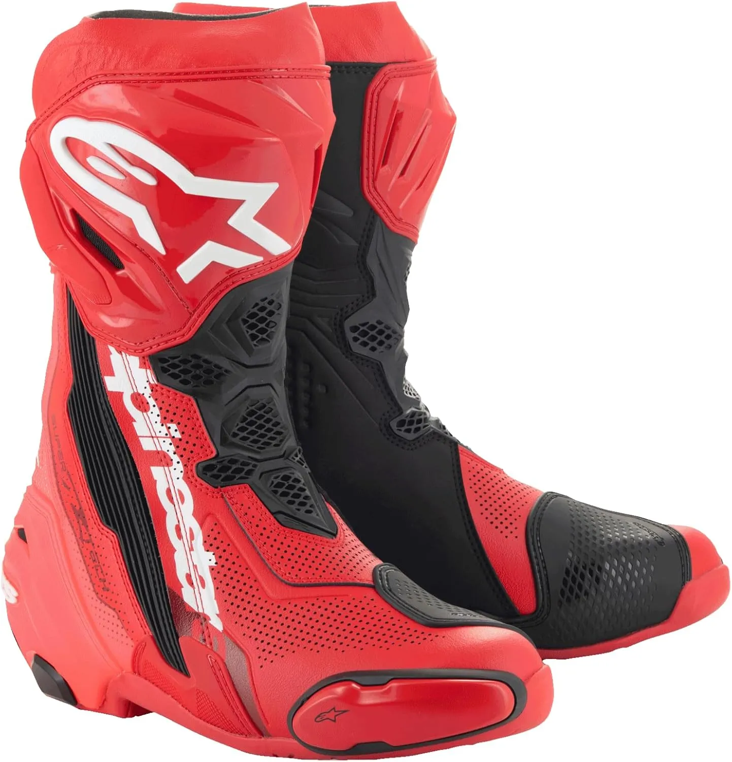 Alpinestars Supertech R Vented Motorcycle Boots – Lightweight Race Boot with Enhanced Ventilation and Protection