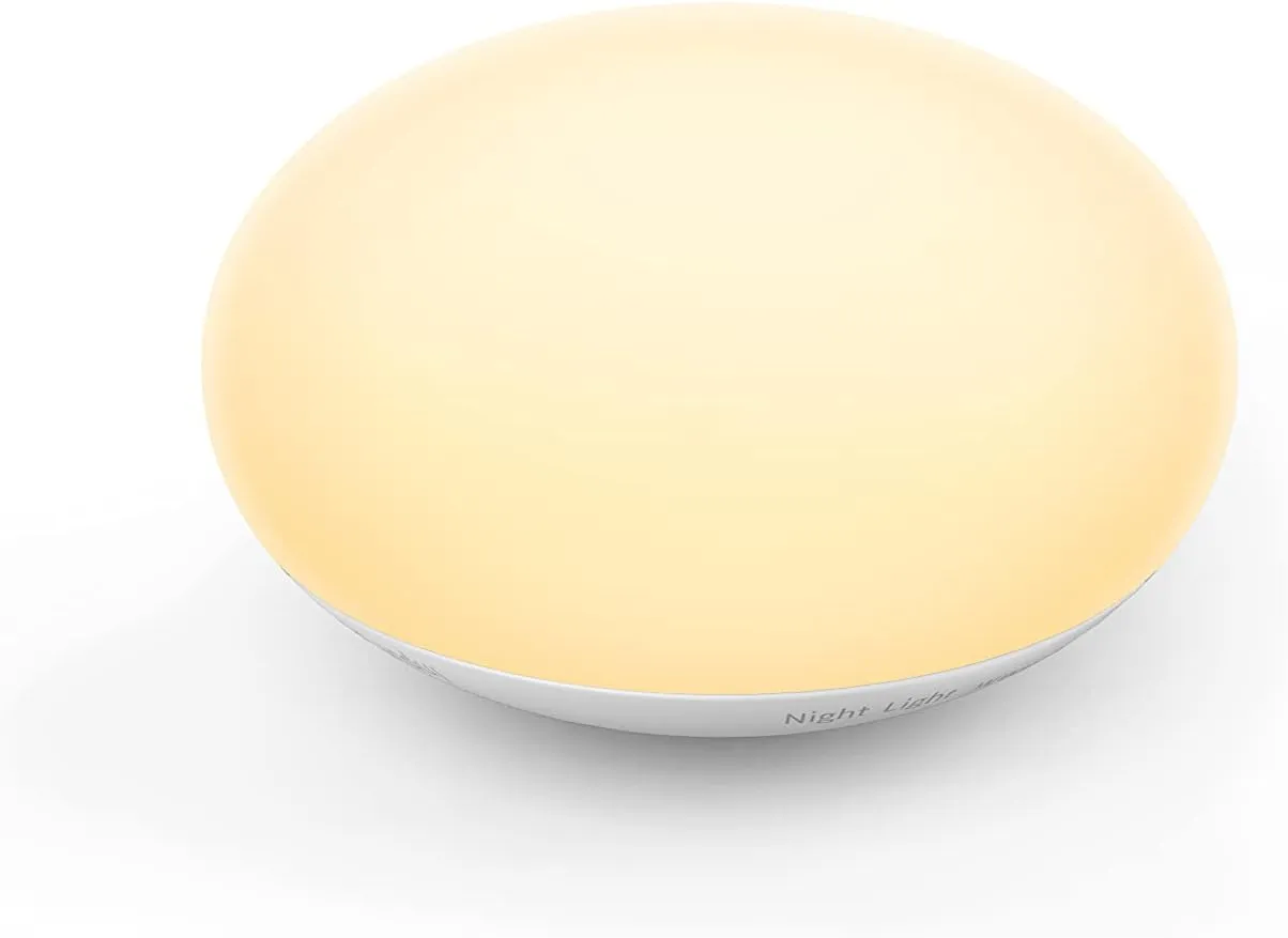 Anico EASZZZ Baby Night Light, Nursery Night Lamp for Breastfeeding, Soft BPA Free Silicone Touch Night Lamp, Eye Caring, Easy Flip Design, Stepless Dimming, 1-Pack