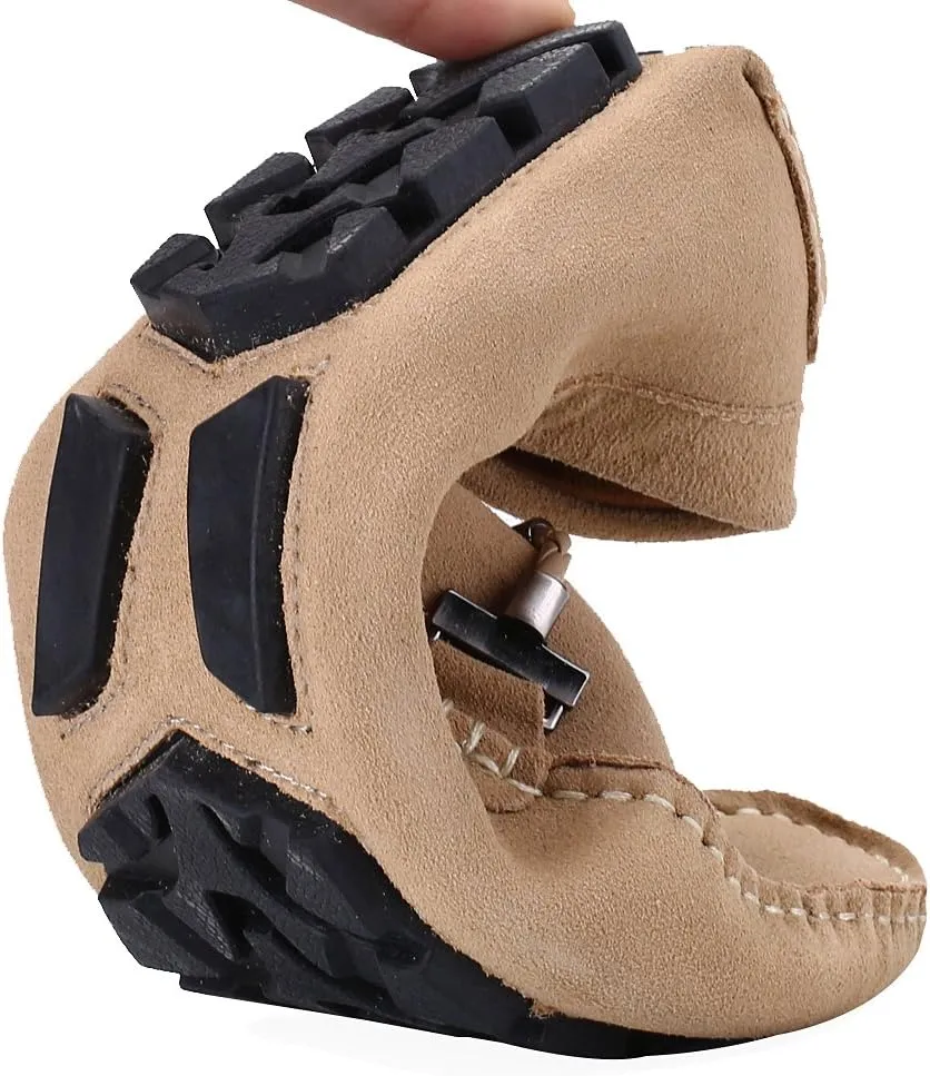 ANUFER Mens Elegant Buckle Loafers Comfort Suede Driving Shoes Stylish Moccasin Slippers