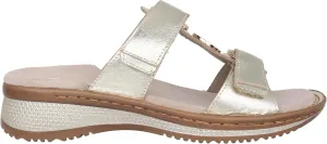 ARA Women's Mule Moccasin, Platinum, 8.5