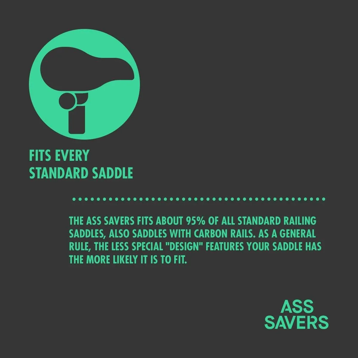 Ass Savers Bicycle Fender | Generation 4 - Regular | Rear/Saddle Mudguard with Flip Tip Attachment System