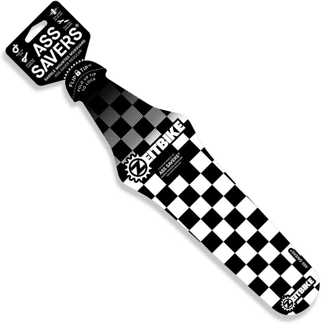 Ass Savers Bicycle Fender | Generation 4 - Regular | Rear/Saddle Mudguard with Flip Tip Attachment System