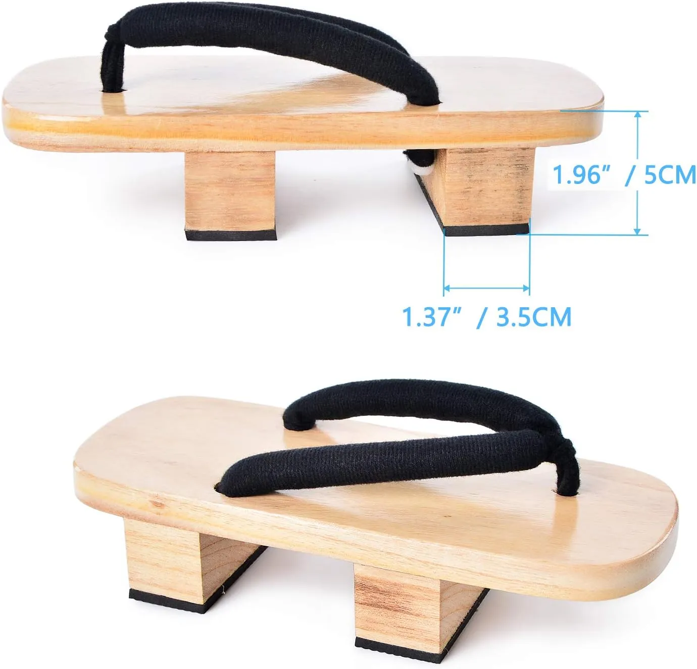 Azumasun Japanese Wooden Clogs with Tabi Socks For Men Women
