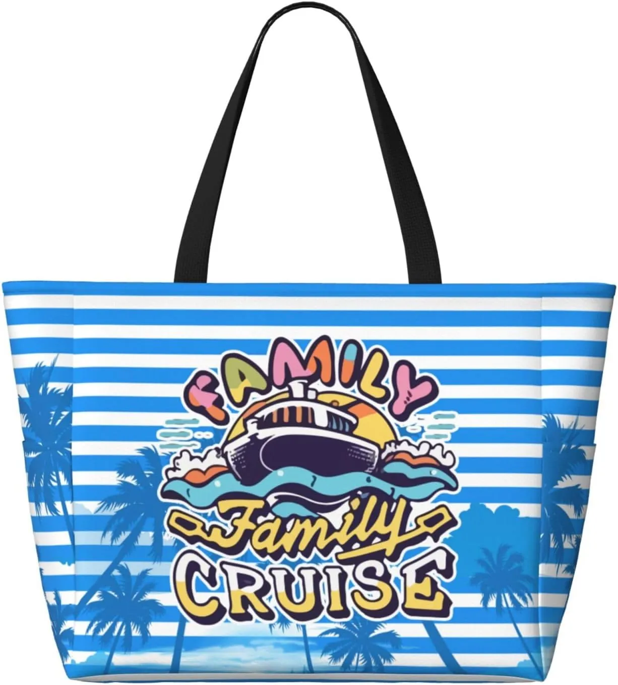 Beach Tote Bag for Women Beach Bag Waterproof and Sandproof Tote Bag with Wet Bag Large Travel Bag for Weekend Travel
