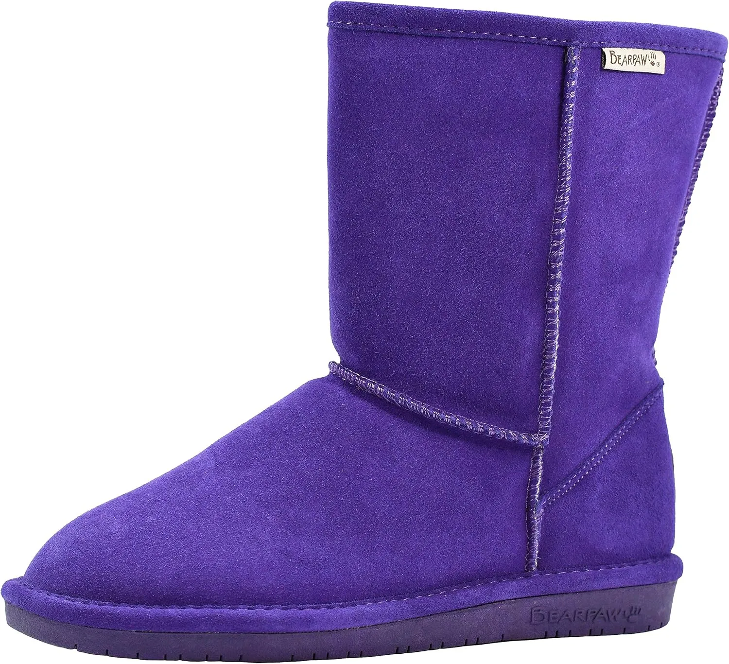 BEARPAW Emma Short Women's Classic Winter Slip On Boots, Lightweight Suede Boots, Multiple Colors