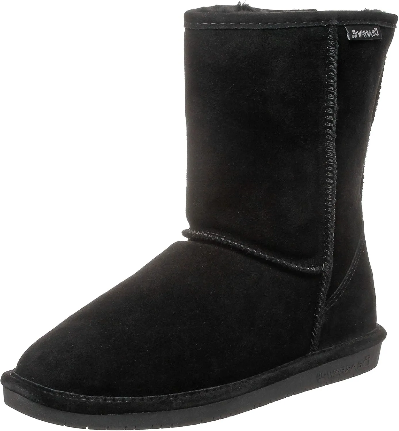 BEARPAW Emma Short Women's Classic Winter Slip On Boots, Lightweight Suede Boots, Multiple Colors