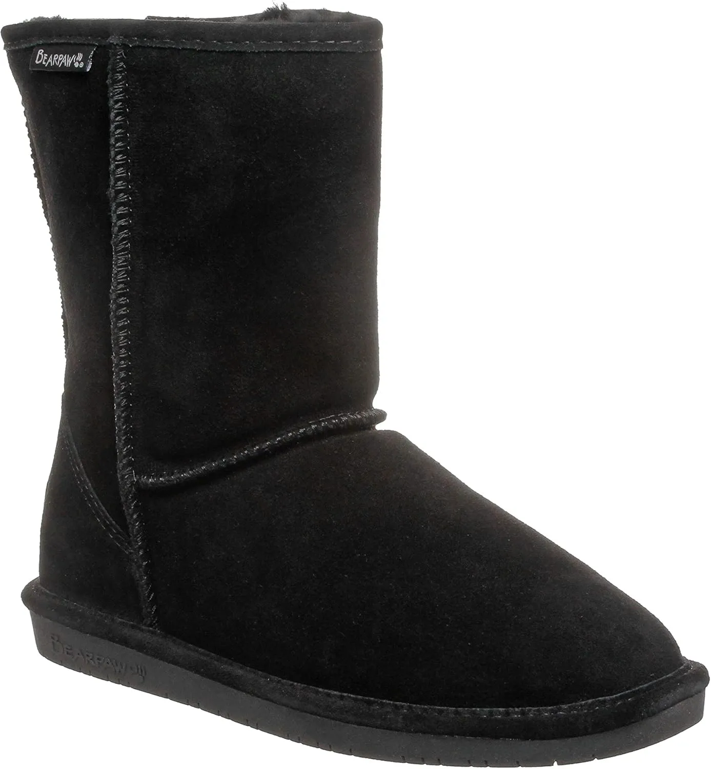 BEARPAW Emma Short Women's Classic Winter Slip On Boots, Lightweight Suede Boots, Multiple Colors