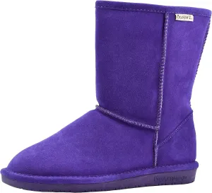 BEARPAW Emma Short Women's Classic Winter Slip On Boots, Lightweight Suede Boots, Multiple Colors