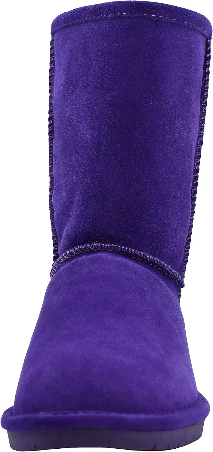 BEARPAW Emma Short Women's Classic Winter Slip On Boots, Lightweight Suede Boots, Multiple Colors