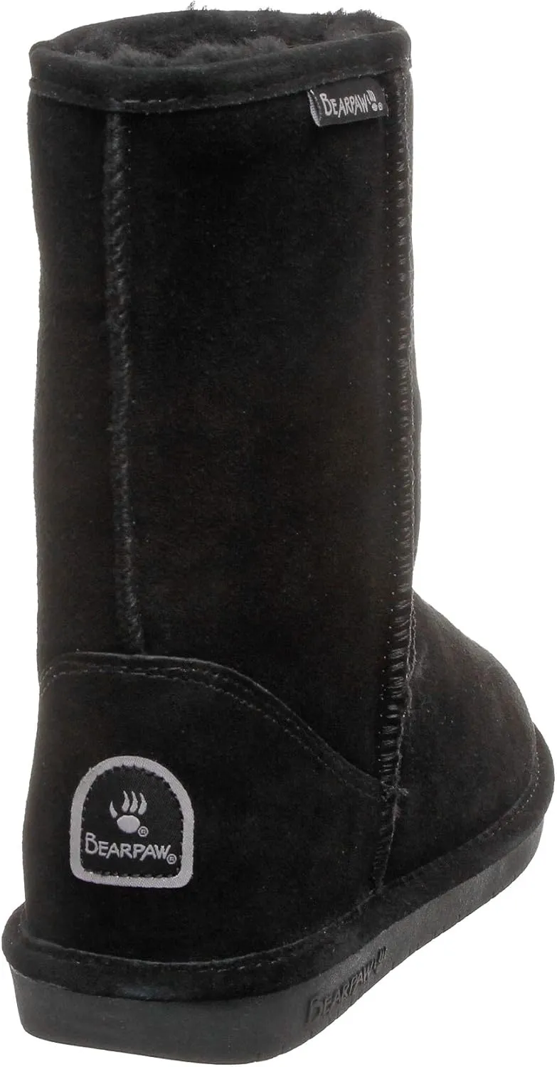 BEARPAW Emma Short Women's Classic Winter Slip On Boots, Lightweight Suede Boots, Multiple Colors
