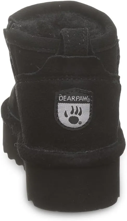 BEARPAW Retro Shorty Youth Boot | Youth's Ankle Boot | Youth's Slip On Boot | Comfortable Winter Boot