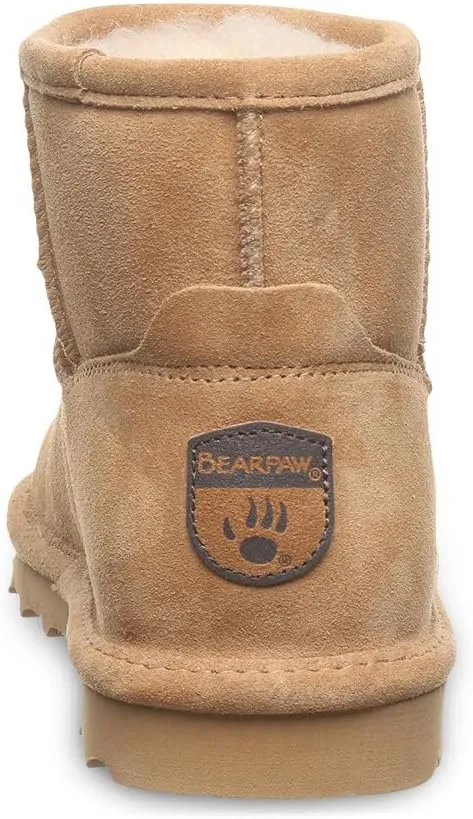 BEARPAW Women's Alyssa Multiple Colors | Women's Ankle Boot | Women's Slip On Boot | Comfortable Winter Boot