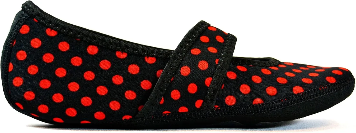Betsy Lou Women's Slippers, Foldable, Flexible Flats, Slipper Socks, Travel Slippers, Exercise Shoe, Dance Shoe, Yoga Socks, House Shoes, Indoor Shoes