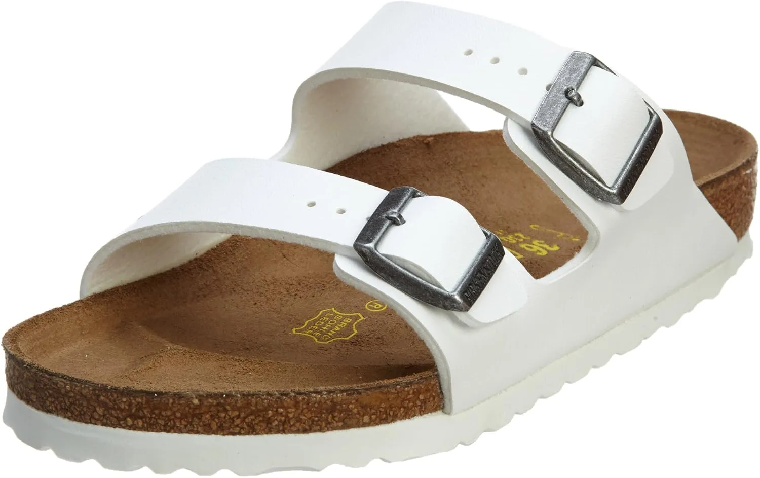 Birkenstock Unisex-Adult Arizona Birkoflor, White Birko Flor, 9-9.5 M US Women / 7-7.5 M US Men
