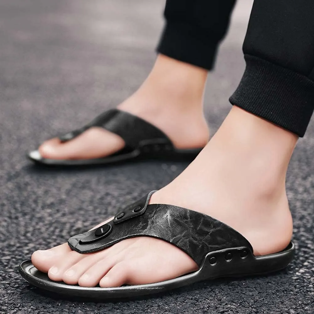 Bitiger Sandals Flip Flops Flip Flops for Men - Fashion Mens Beach Sandals Ourdoor & Functional Shower Shoes Indoor…