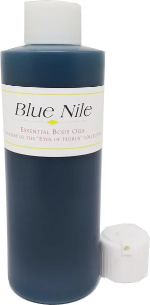 Blue Nile Scented Body Oil Fragrance [Flip Cap - Blue - 4 oz.] - ID#22571