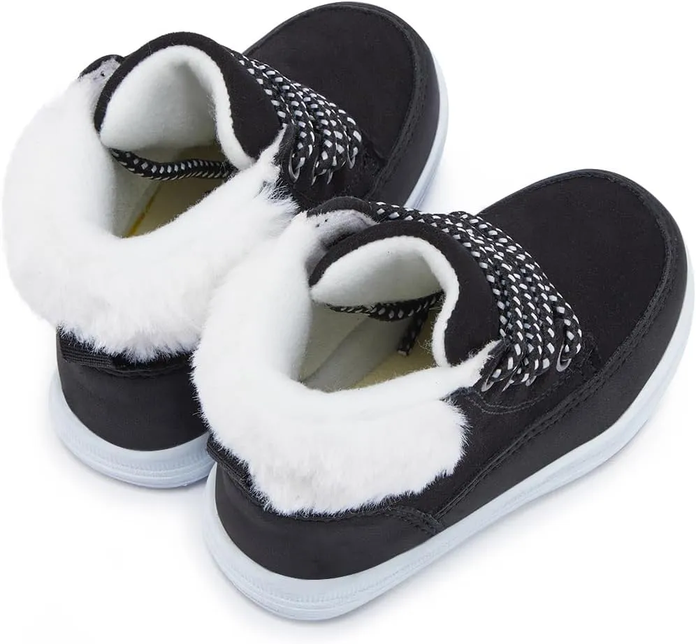 BMCiTYBM Kids Snow Boots Boys Girls Toddler Winter Waterproof Shoes Cold Weather Outdoor Lightweight (Toddler/Little Kids/Big Kids)