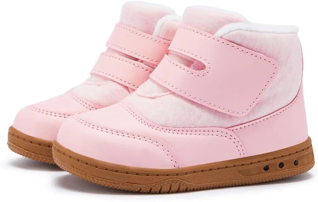 BMCiTYBM Kids Snow Boots Boys Girls Toddler Winter Waterproof Shoes Cold Weather Outdoor Lightweight (Toddler/Little Kids/Big Kids)
