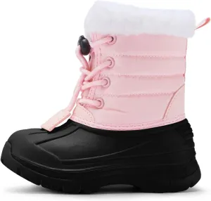 BMCiTYBM Kids Snow Boots Boys Girls Toddler Winter Waterproof Shoes Cold Weather Outdoor Lightweight (Toddler/Little Kids/Big Kids)