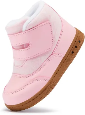 BMCiTYBM Kids Snow Boots Boys Girls Toddler Winter Waterproof Shoes Cold Weather Outdoor Lightweight (Toddler/Little Kids/Big Kids)
