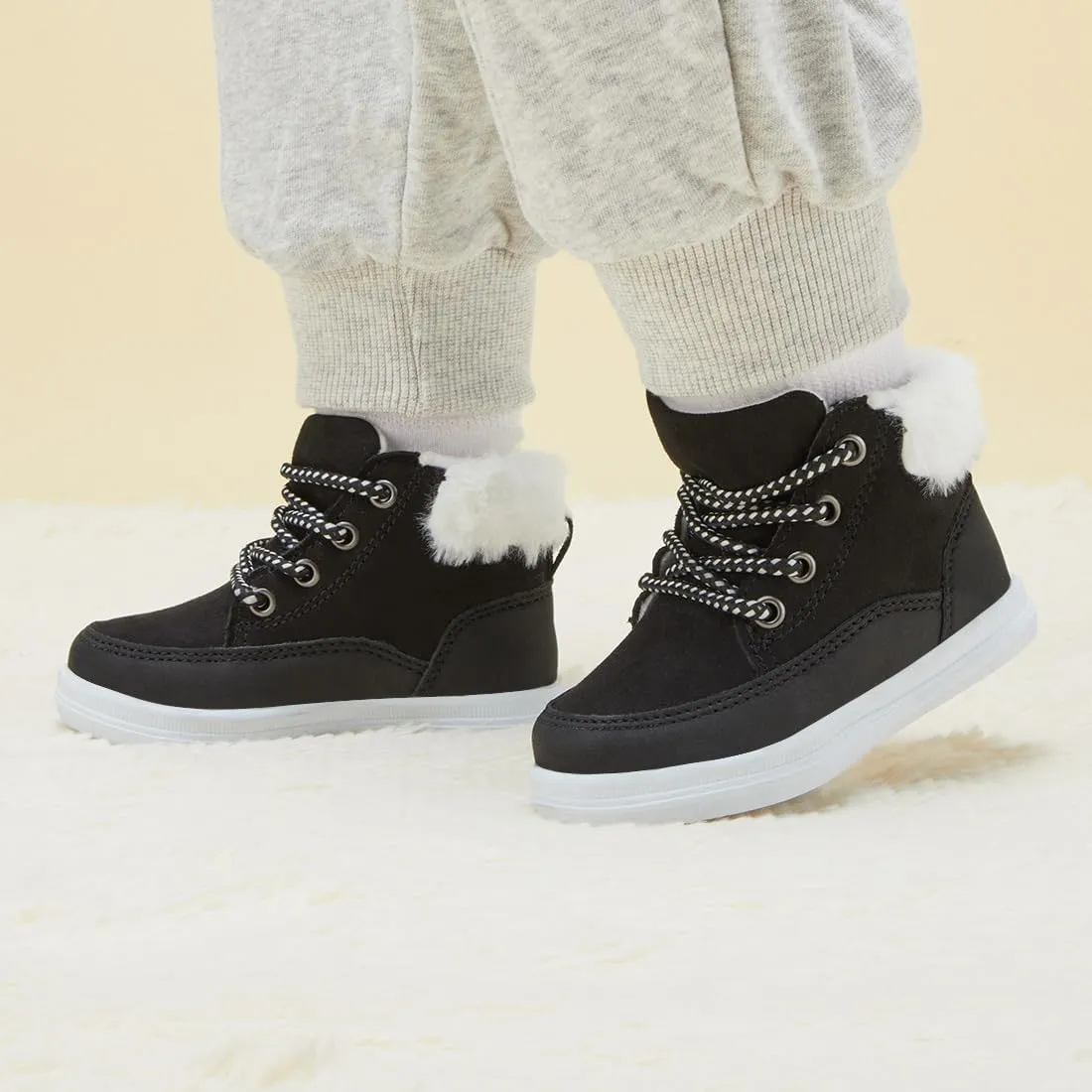 BMCiTYBM Kids Snow Boots Boys Girls Toddler Winter Waterproof Shoes Cold Weather Outdoor Lightweight (Toddler/Little Kids/Big Kids)