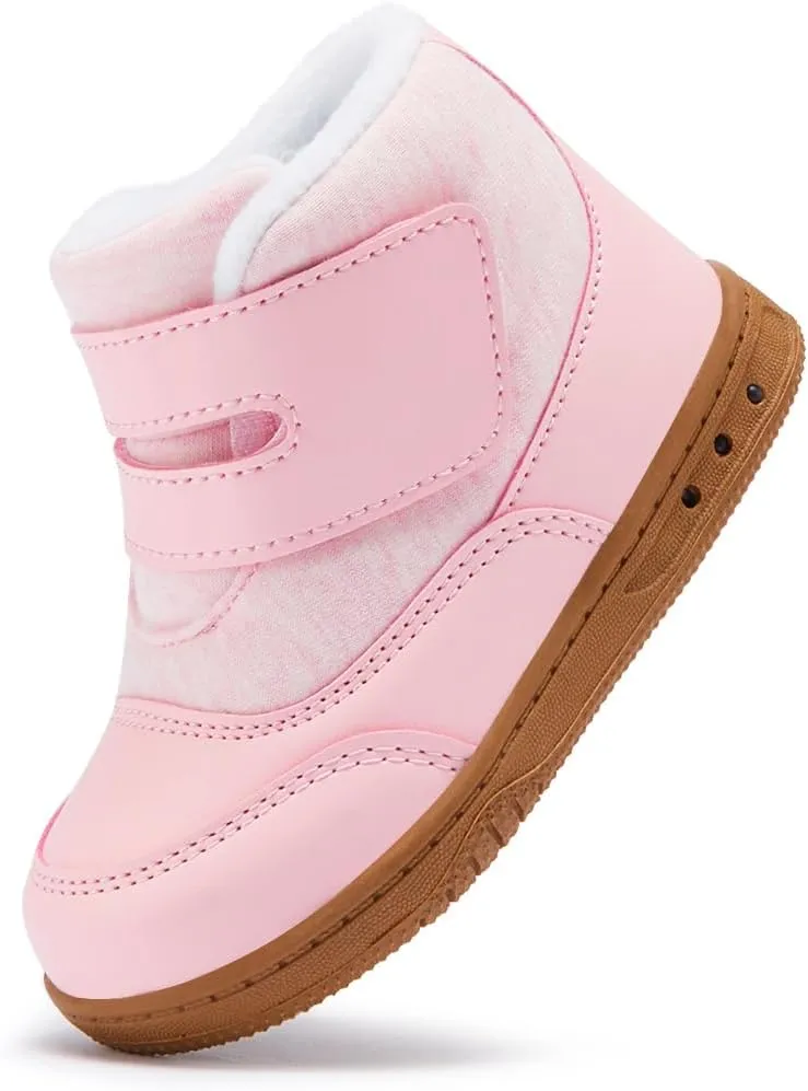 BMCiTYBM Kids Snow Boots Boys Girls Toddler Winter Waterproof Shoes Cold Weather Outdoor Lightweight (Toddler/Little Kids/Big Kids)