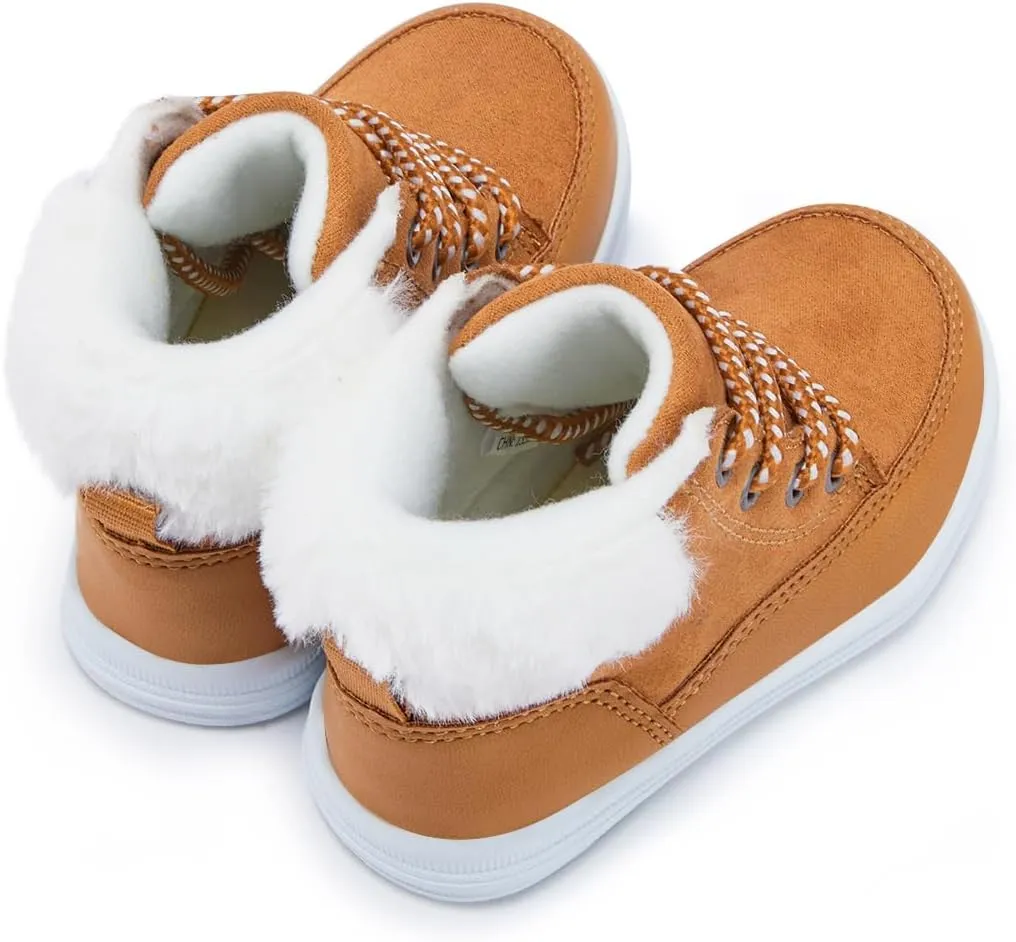 BMCiTYBM Kids Snow Boots Boys Girls Toddler Winter Waterproof Shoes Cold Weather Outdoor Lightweight (Toddler/Little Kids/Big Kids)