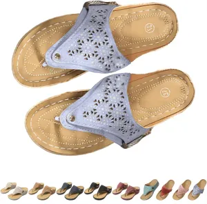 Breathable Mesh Sports Sandals With Non-Slip Sole, Women Wedges Thick-Soled Flip-Flops, Open Toe Casual Slipper