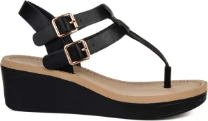 Brinley Co Women's Bianca Wedge Sandal