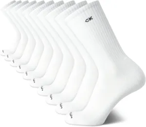 Calvin Klein Men’s 10 Pack Cushioned Athletic Workout Crew Socks (7-12)