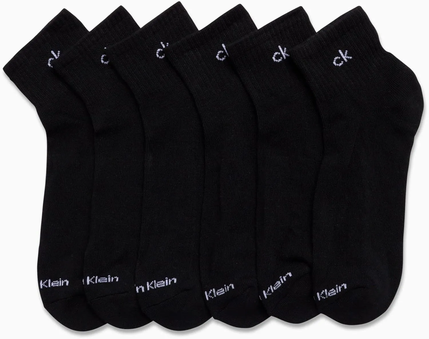 Calvin Klein Men's Quarter Socks - 12 Pack Performance Cushioned Comfort Ankle Socks - Athletic Socks for Men (Sizes: 7-12)