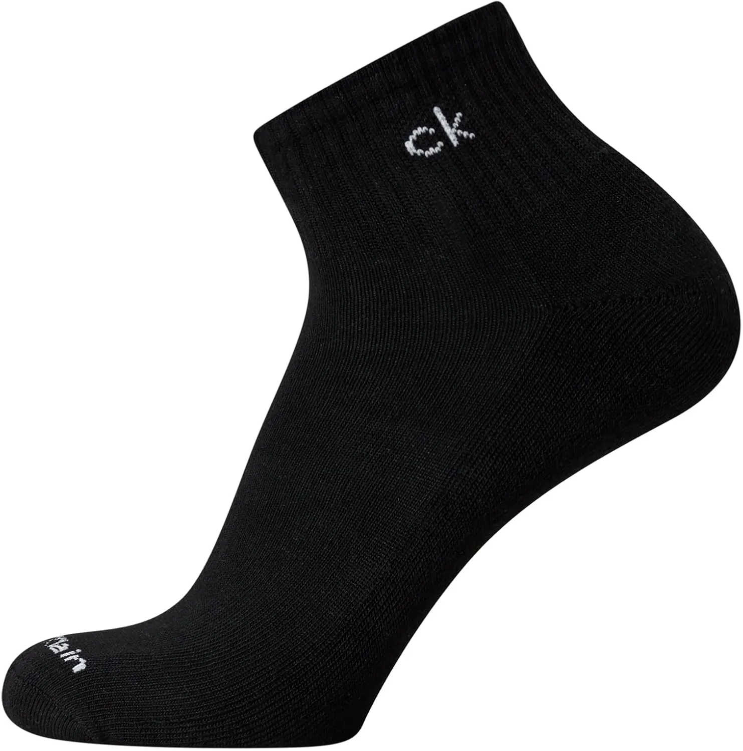 Calvin Klein Men's Quarter Socks - 12 Pack Performance Cushioned Comfort Ankle Socks - Athletic Socks for Men (Sizes: 7-12)