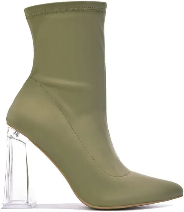Cape Robbin Excellence Pointy Toe High Heel Ankle Booties (Excellence)