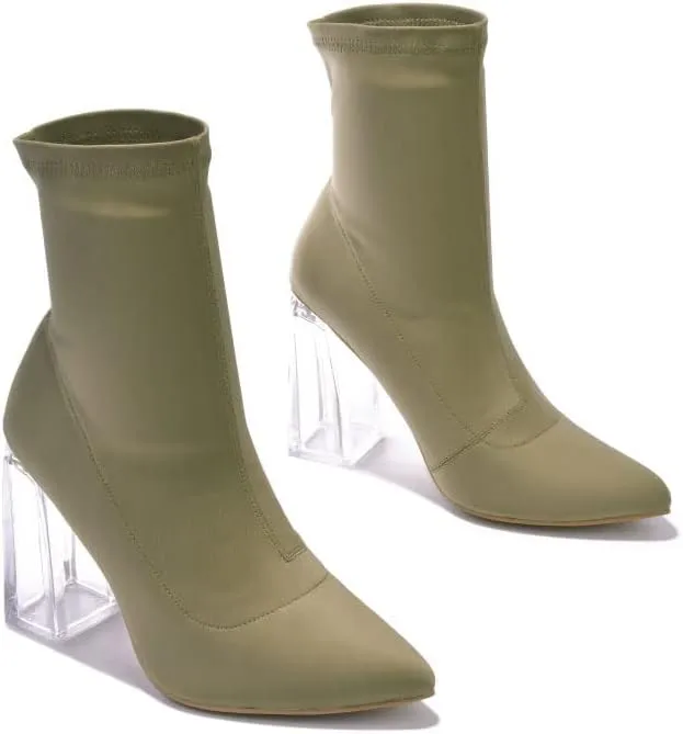 Cape Robbin Excellence Pointy Toe High Heel Ankle Booties (Excellence)