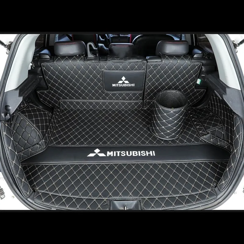 Car Boot Liner Protector for Mitsubishi Outlander 2006 2007 2008 2009, Resistant Easy to Install Premium Car Accessory,B Black