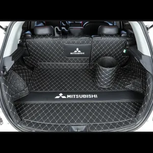 Car Boot Liner Protector for Mitsubishi Outlander 2006 2007 2008 2009, Resistant Easy to Install Premium Car Accessory,B Black