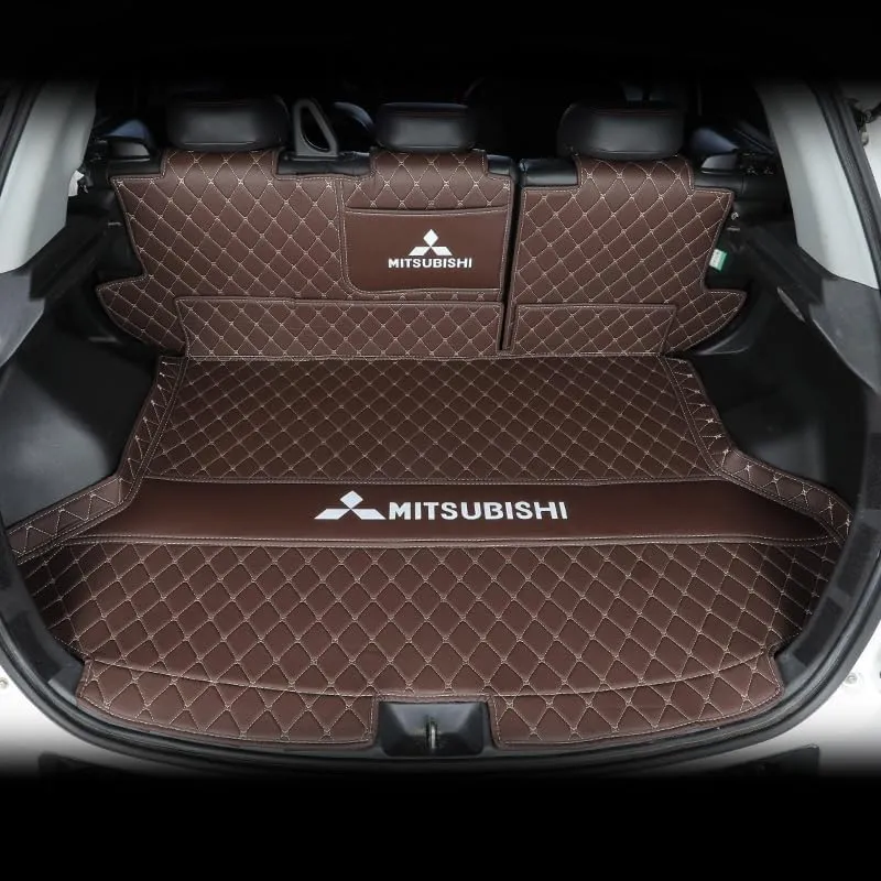 Car Boot Liner Protector for Mitsubishi Outlander 2006 2007 2008 2009, Resistant Easy to Install Premium Car Accessory,B Brown