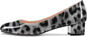 Castamere Chunky Block Low Kitten Heel Round Close Toe Pumps Slip-on Cute Classic Dress Shoes